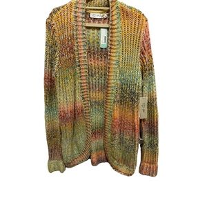 RDStyle - Montoya Open Front Cardigan - Multicolor / Mint - Size L